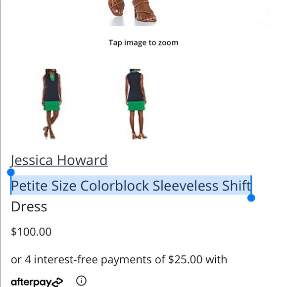 Jessica Howard Colorblock Sleeveless Shift Dress. - Picture 12 of 12